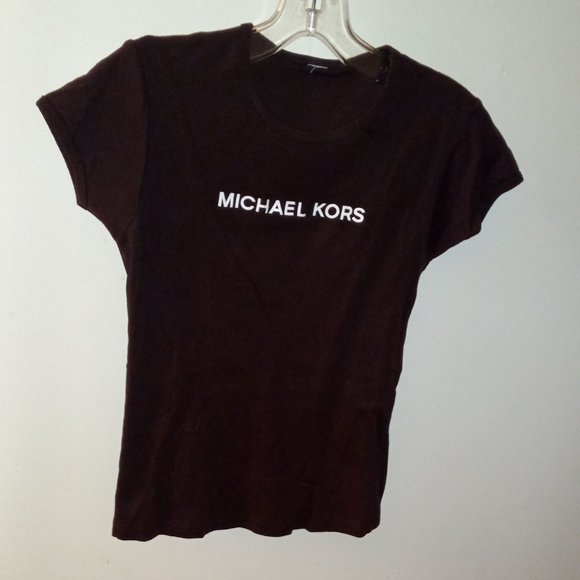 MICHAEL KORS TOP / T-SHIRT WITH DESIGNER LOGO - Picture 2 of 3